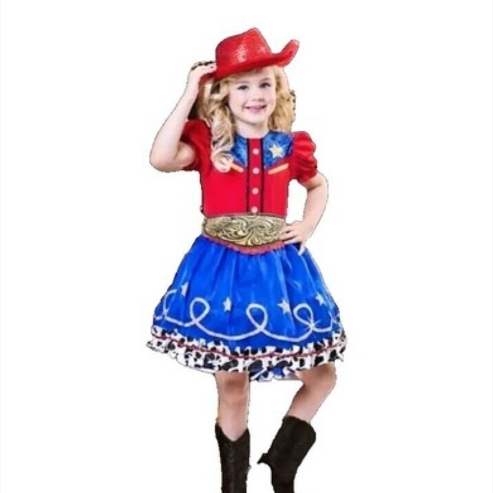 Cowgirl Cutie Costume for Girls - Size L 10-12 NWT